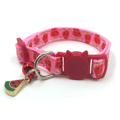 Printed cat Collars with Stylish Bells