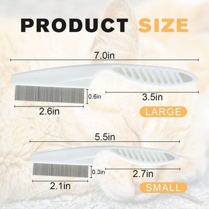 Pet comb stain removal grooming brush for small dogs puppies and cats