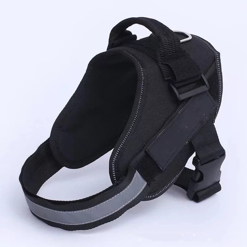 Adjustable Black Dog Harness