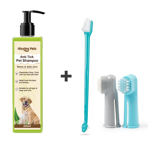 Buy 1 Get 1 Free Anti tick shampoo with Toothbrush kit complimentary