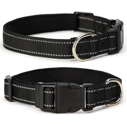 Dog Collar with adjustable Buckle for Medium and Large dogs