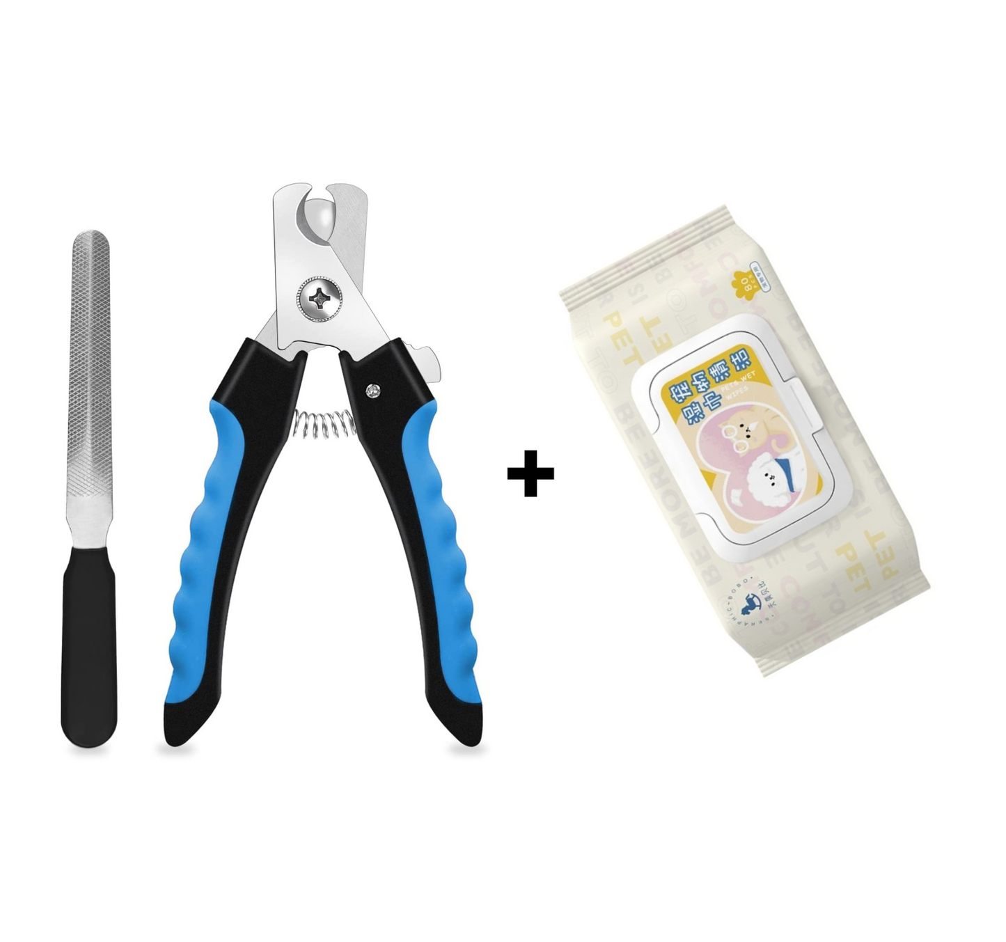 Dog Nail Clipper with Free 80 pieces pet wipes combo offer