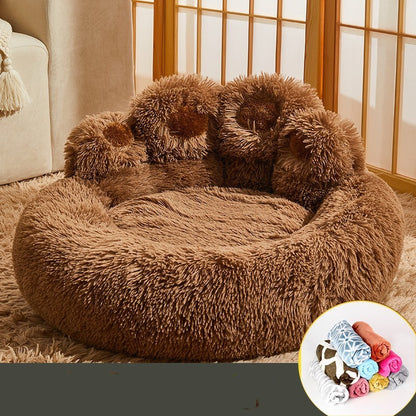 Warm & Spacious Dog Bed Fleece Kennel